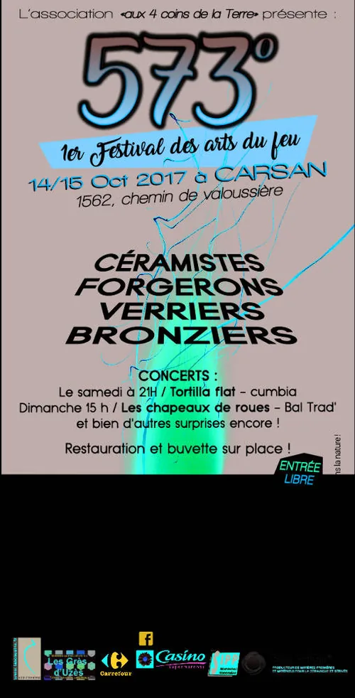 573° Festival des Arts du Feu à Carsan, Gard (30)