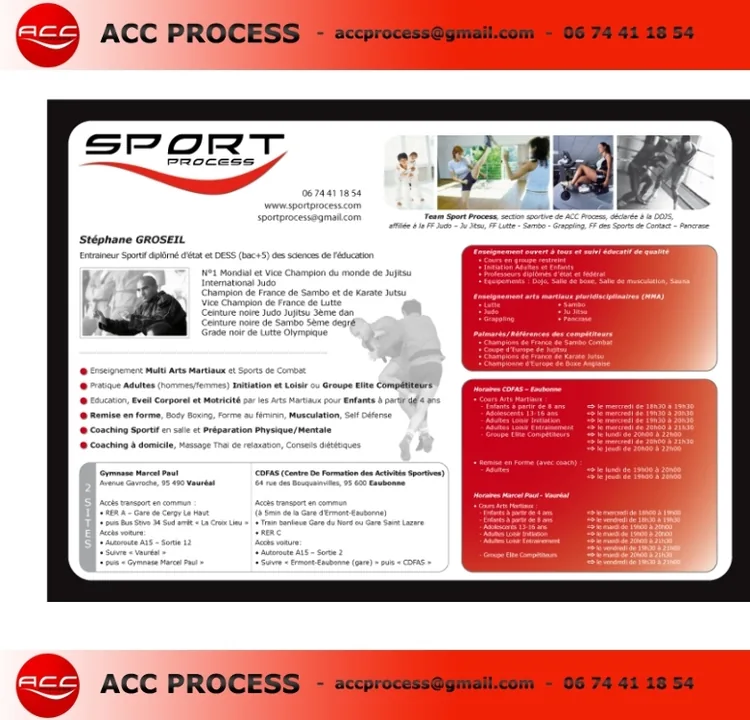 ACC Sport Process à Eaubonne, Val d'Oise (95)