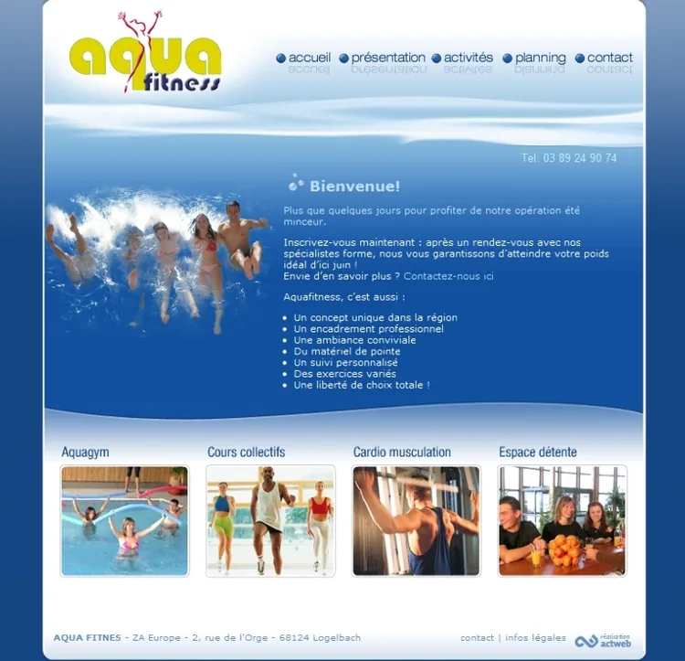 Aqua Fitness à Wintzenheim, Haut-Rhin (68)