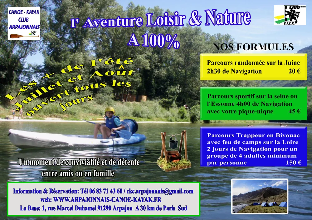 Arpajon Canoë Kayak Club à Arpajon, Essonne (91)