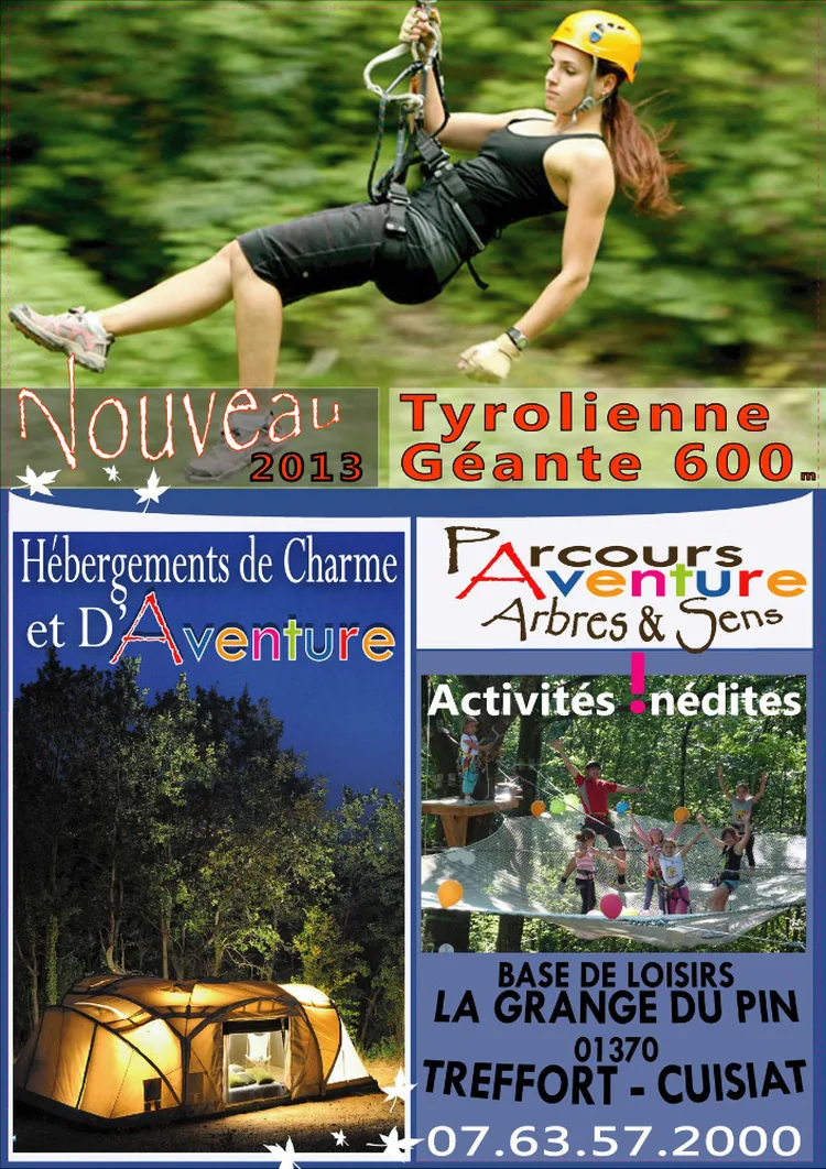Arbres et Sens Aventure à Treffort-Cuisiat, Ain (01)