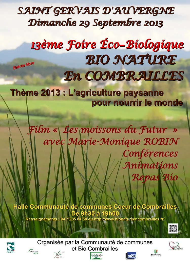 Association Bio Nature en Combrailles et Communaute de Communes Coeur de Combrailles à Saint-Gervais-d'Auvergne, Puy-de-Dôme (63)