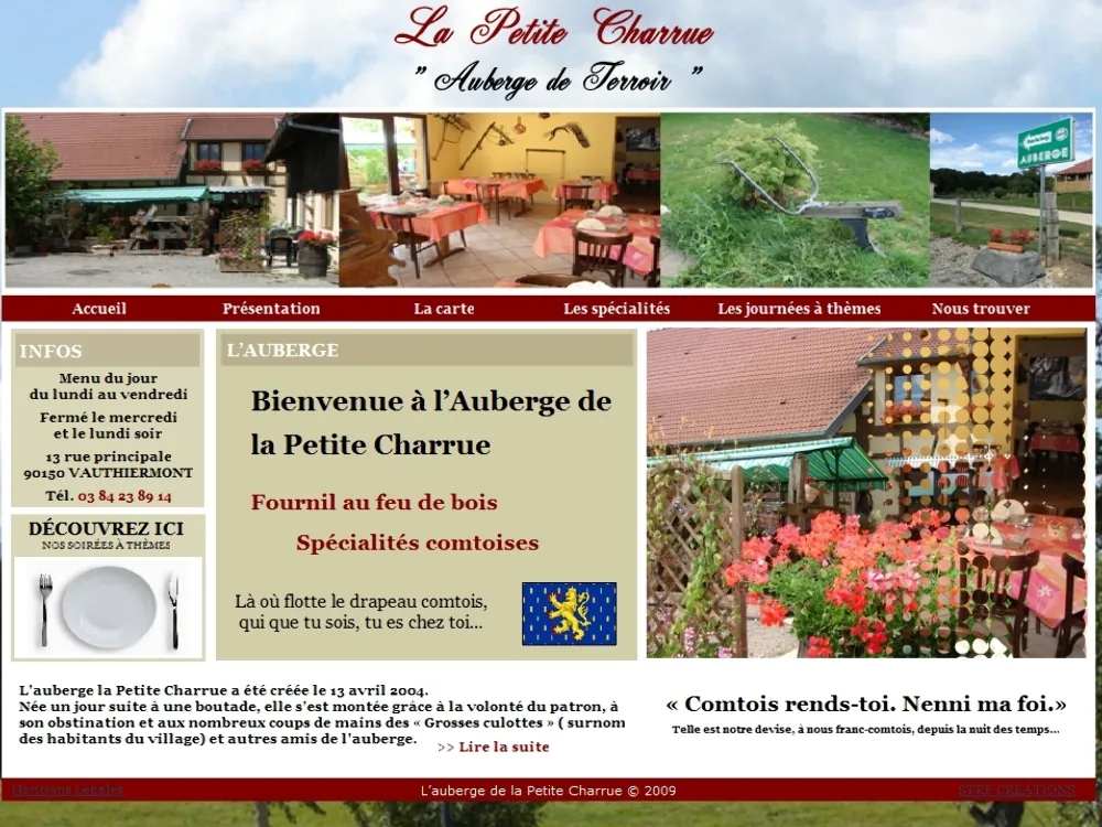 AUBERGE LA PETITE CHARRUE à Vauthiermont, Territoire de Belfort (90)