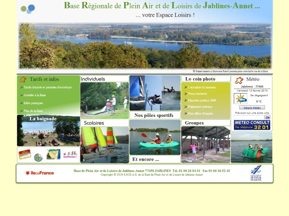 Base de Loisirs de Jablines-Annet à Jablines, Seine-et-Marne (77)