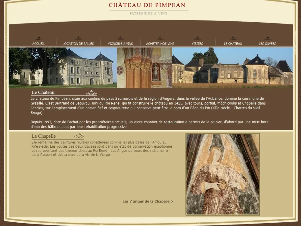 CHATEAU DE PIMPEAN à Grézillé, Maine-et-Loire (49)