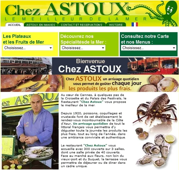 Chez Astoux à Cannes, Alpes-Maritimes (06)