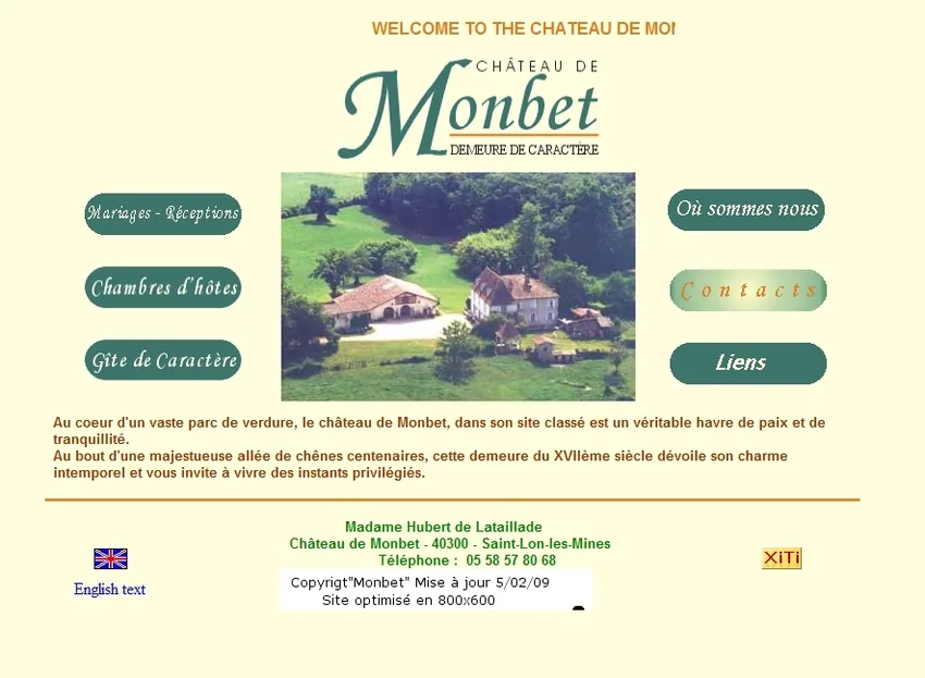 Château de Monbet à Saint-Lon-les-Mines, Landes (40)
