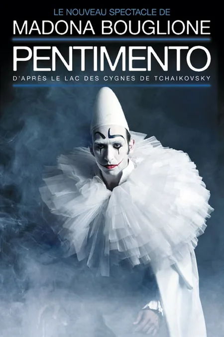 PENTIMENTO, le nouveau spectacle de Madona BOUGLIONE.
Version cirque contemporain du Lac des Cygnes, de Tchaïkovski.