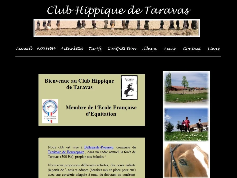 Club Hippique de Taravas à Bellegarde-Poussieu, Isère (38)