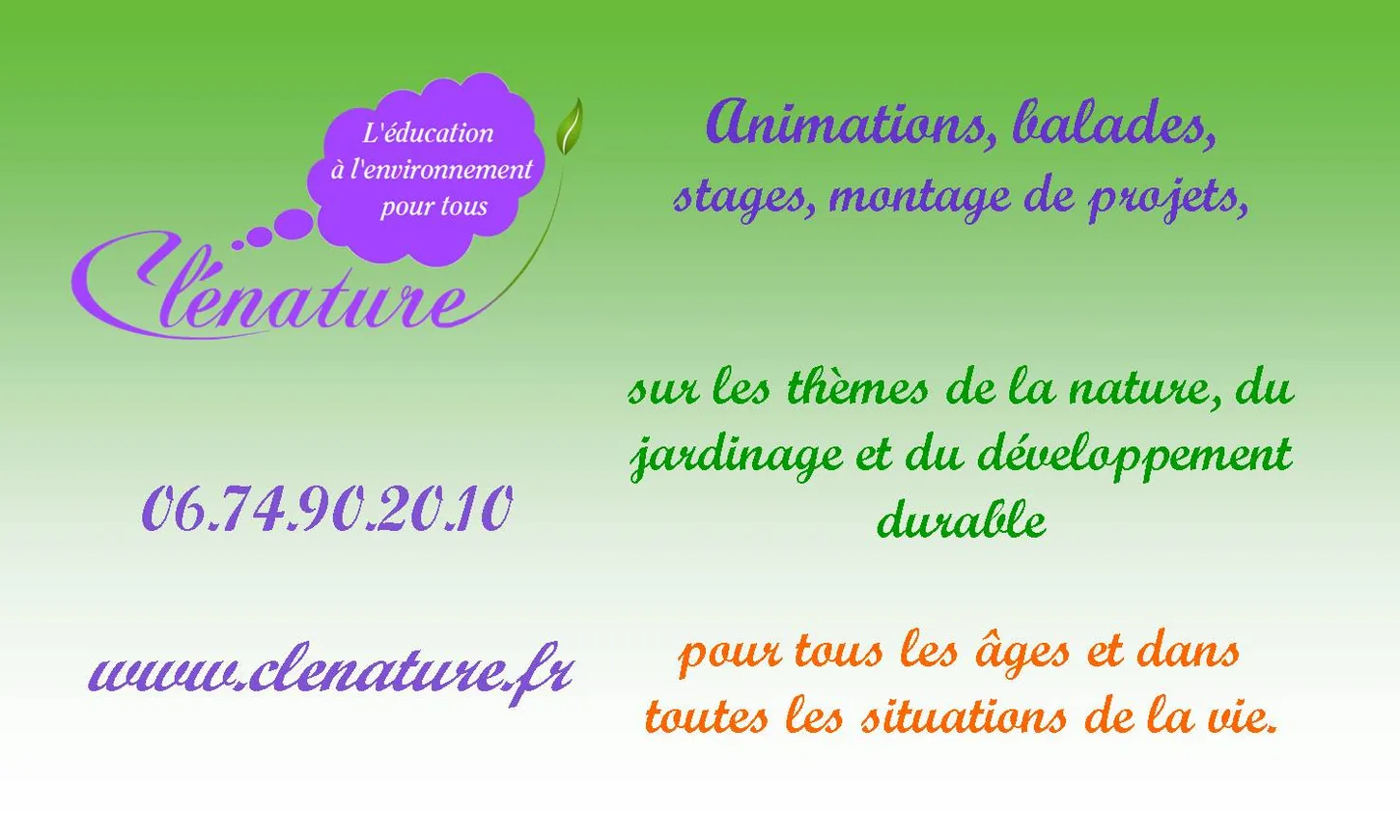 Clénature à Lempdes, Puy-de-Dôme (63)