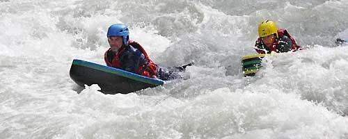 Coureurs de Rivieres à Bourg-Saint-Maurice, Savoie (73)