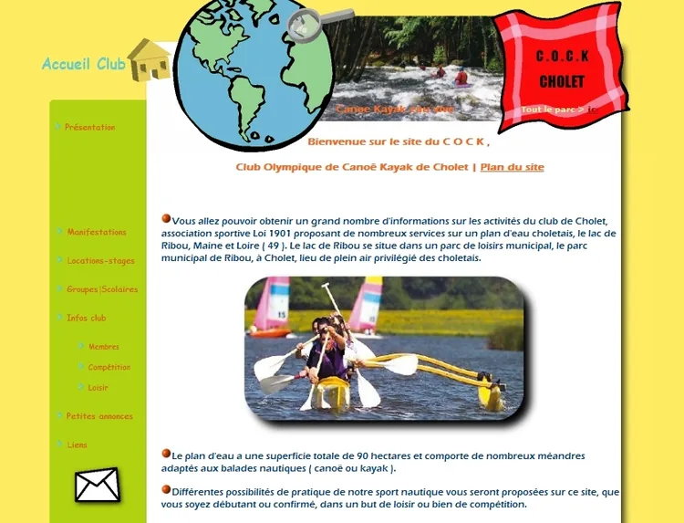 COCK-CLUB OLYMPIQUE DE CANOE KAYAK à Cholet, Maine-et-Loire (49)