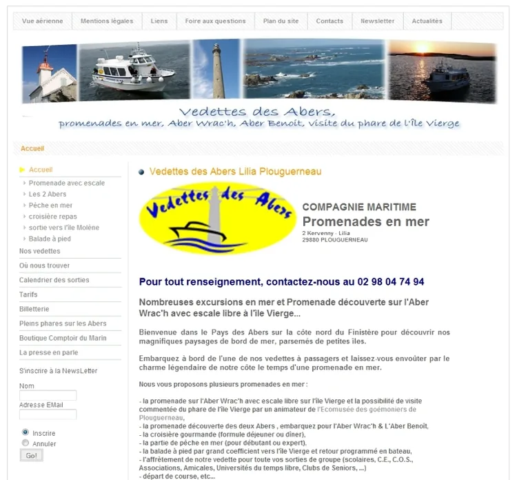 Compagnie Maritime les Vedettes des Abers à Plouguerneau, Finistère (29)