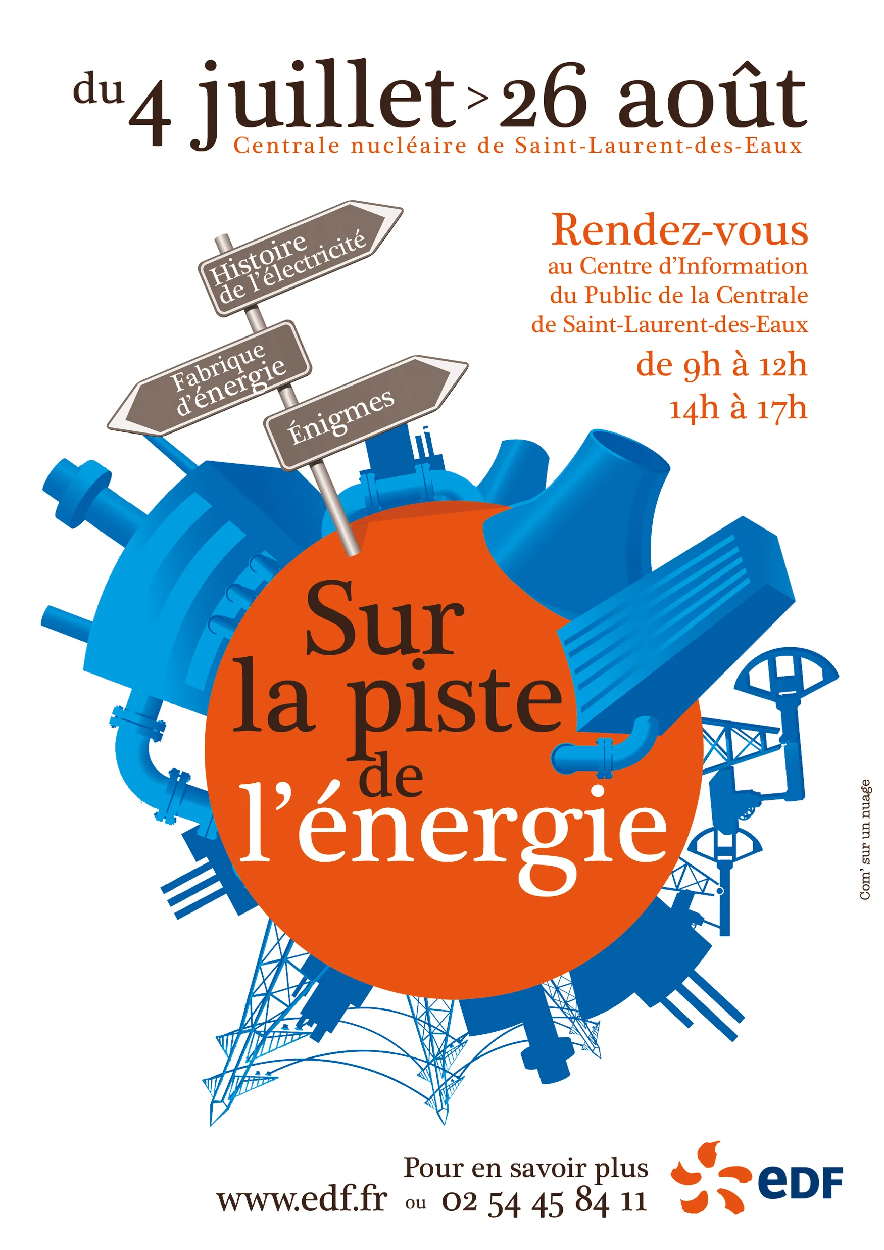 Edf Centrale de St Laurent-des-Eaux à Saint-Laurent-Nouan, Loir-et-Cher (41)