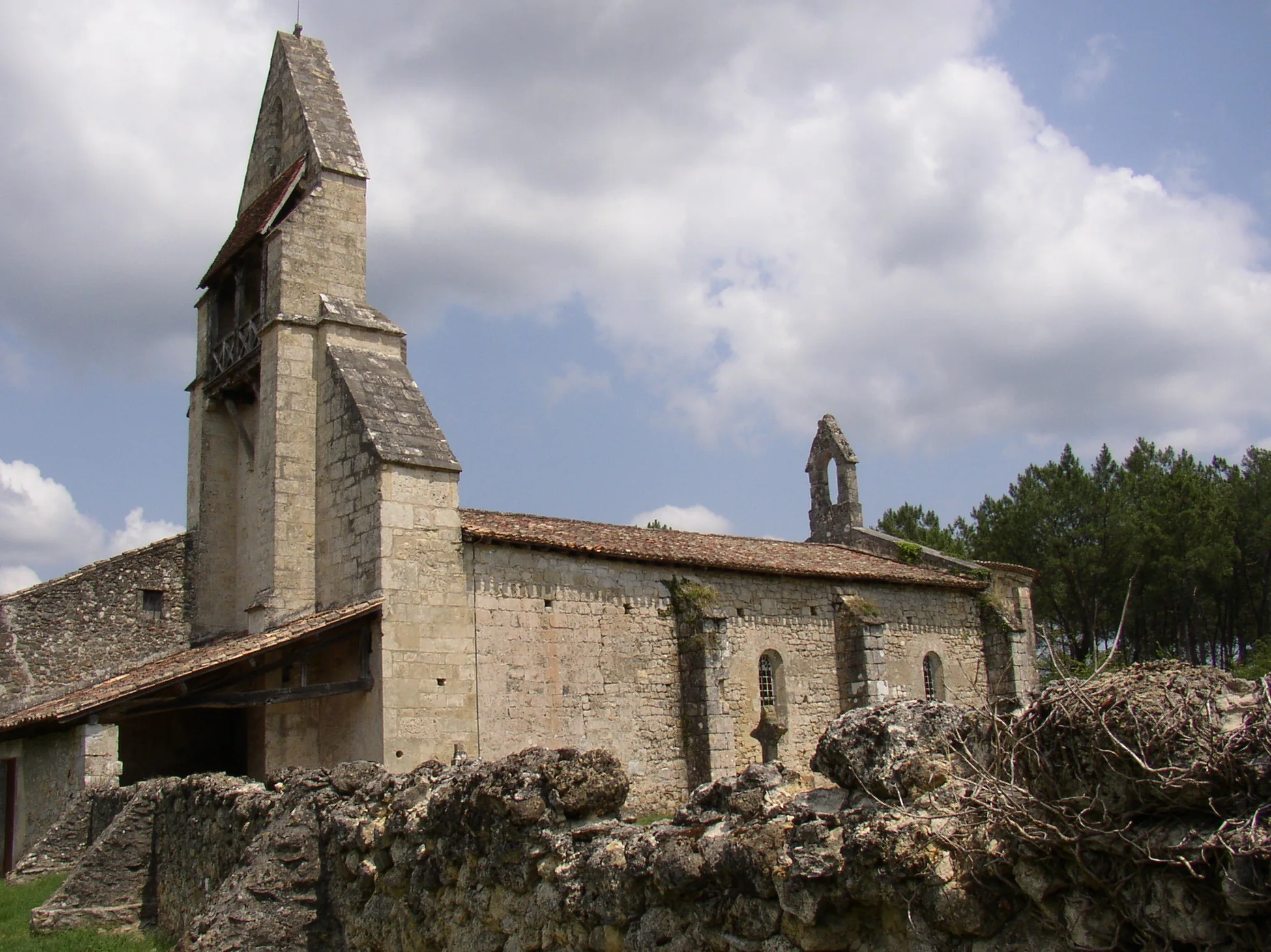 Église Saint-Martin d'Insos à Préchac, Gironde (33)