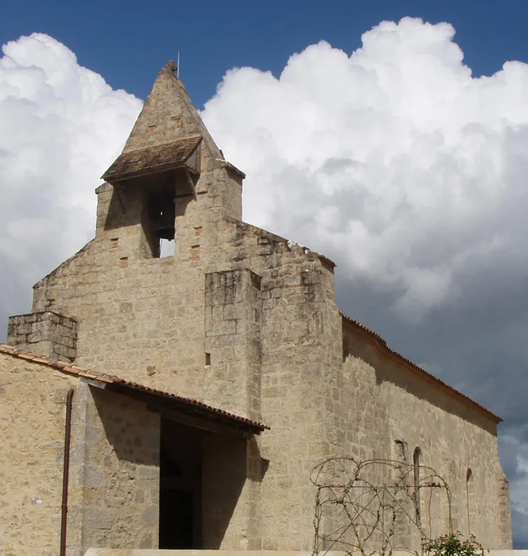 Église Saint-Jean-Baptiste de Roquebrune à Roquebrune, Gironde (33)