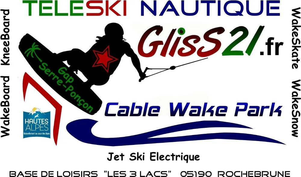 GlisS21 CableWakePark Gap Serre-Ponçon à Rochebrune, Hautes-Alpes (05)