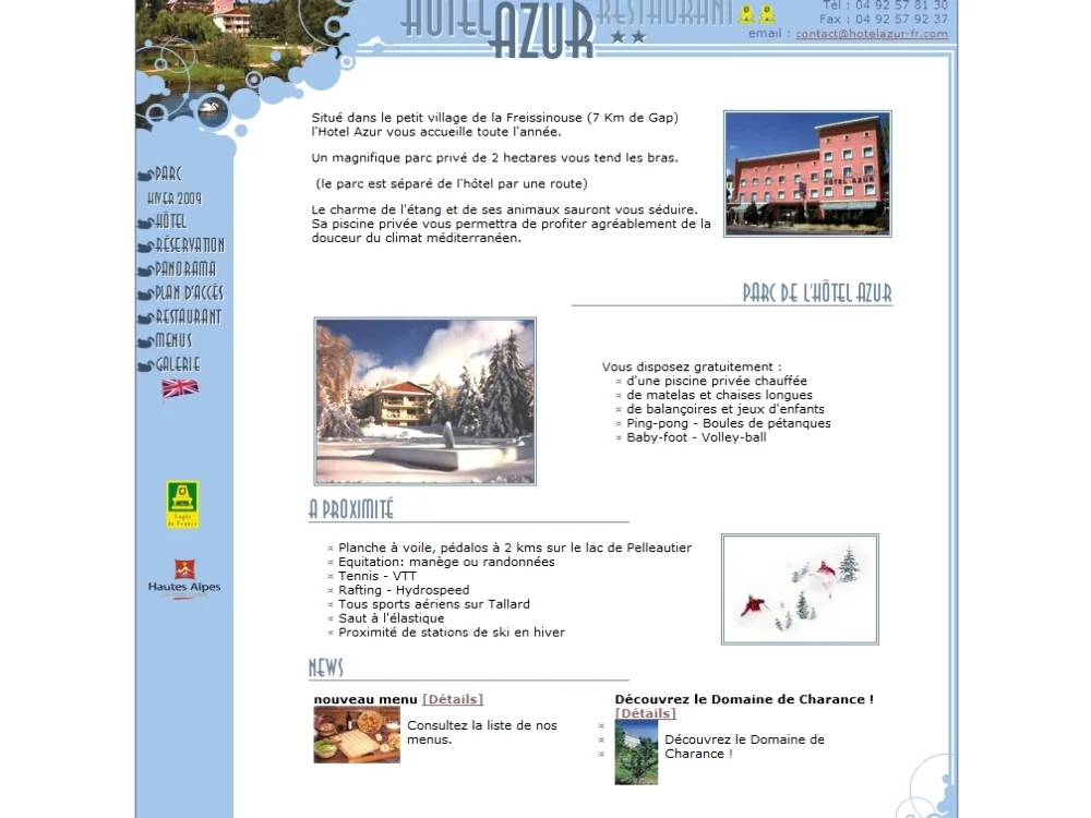 Hôtel-Restaurant Azur à La Freissinouse, Hautes-Alpes (05)