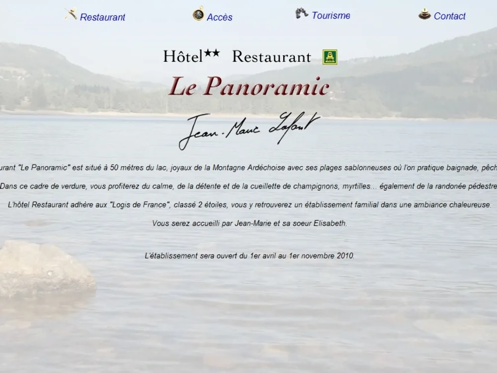 Hôtel Restaurant Le Panoramic à Le Lac-d'Issarlès, Ardèche (07)