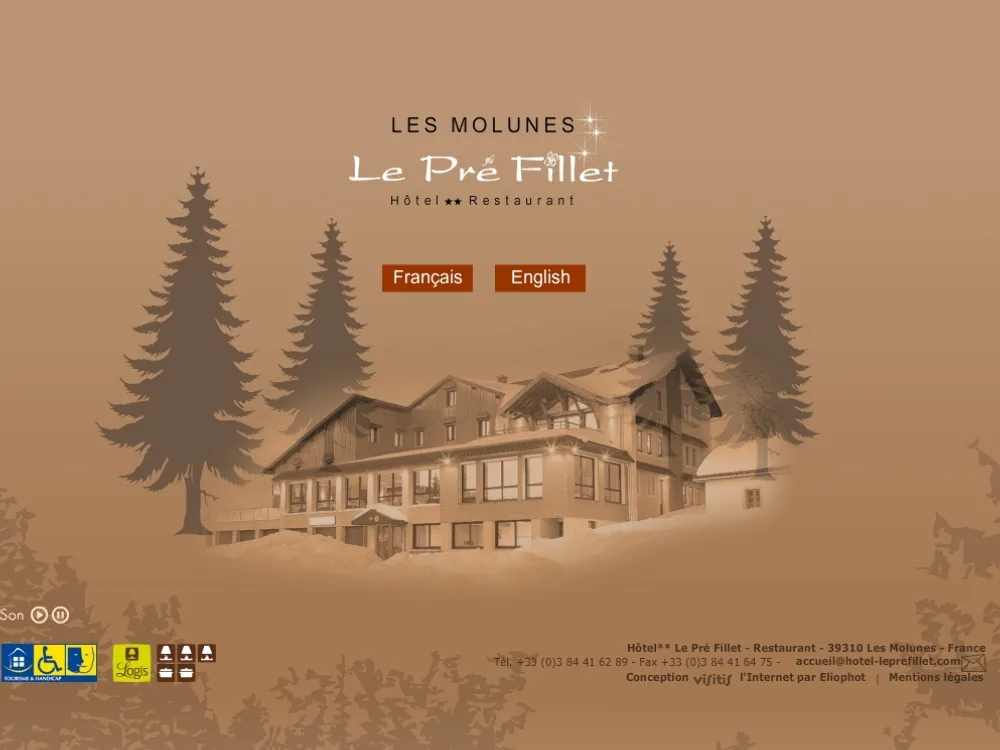 Hôtel restaurant Le Pré Fillet aux Molunes à Les Molunes, Jura (39)