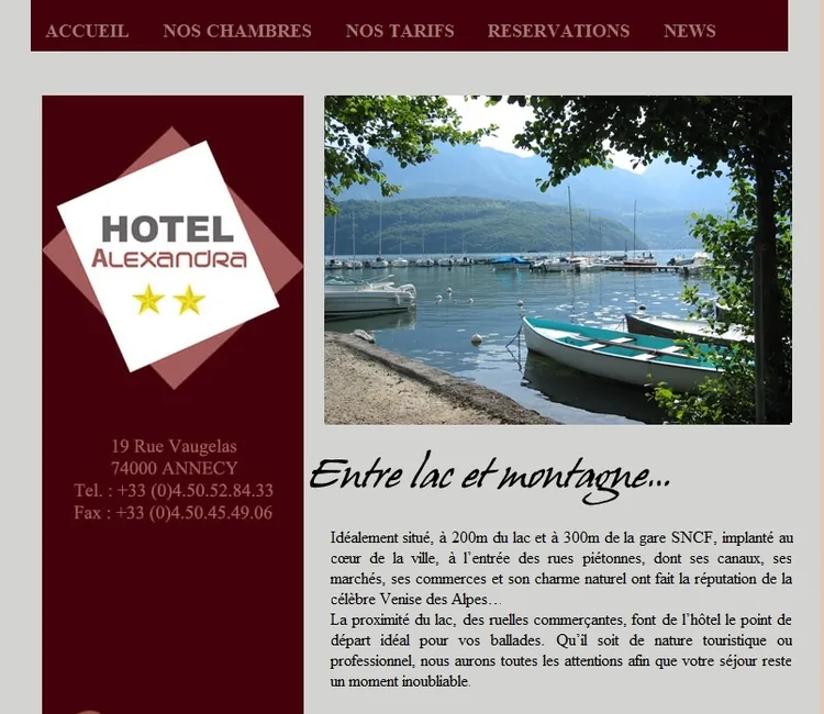 HOTEL ALEXANDRA à Annecy, Haute-Savoie (74)