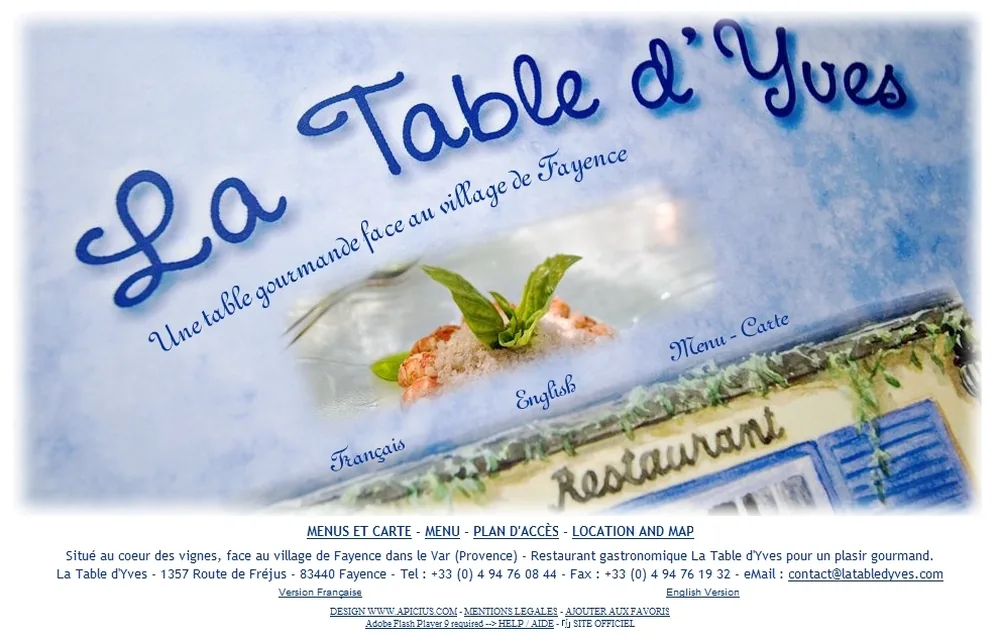 LA TABLE D YVES à Fayence, Var (83)