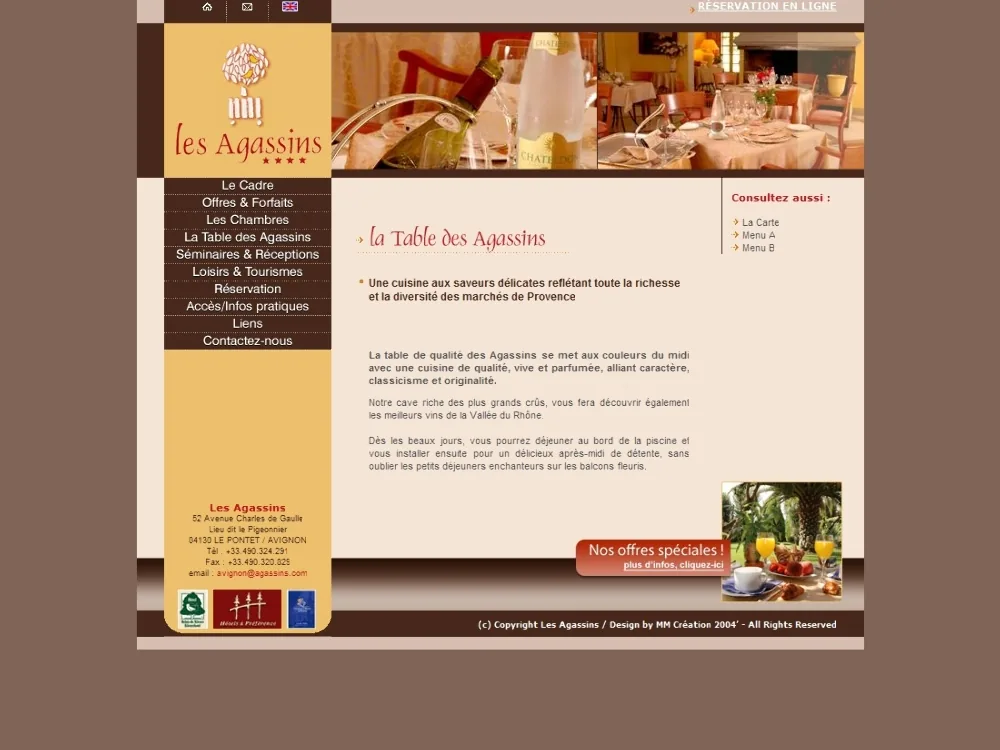 La Table des Agassins à Le Pontet, Vaucluse (84)