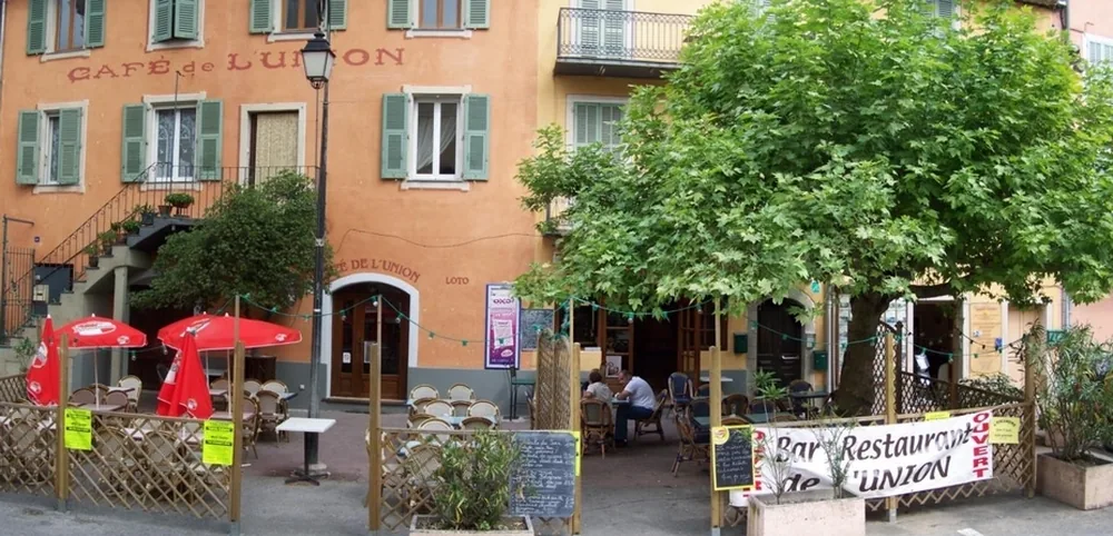 Le Café de l'Union à L'Escarène, Alpes-Maritimes (06)