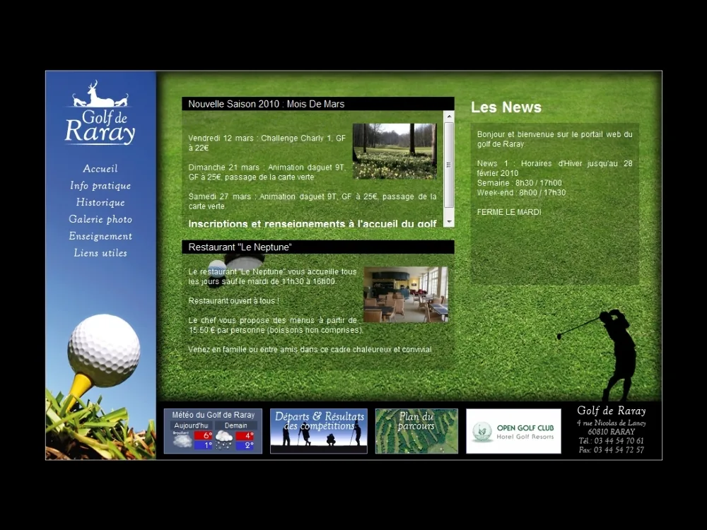 Le Golf du Château de Raray à Raray, Oise (60)