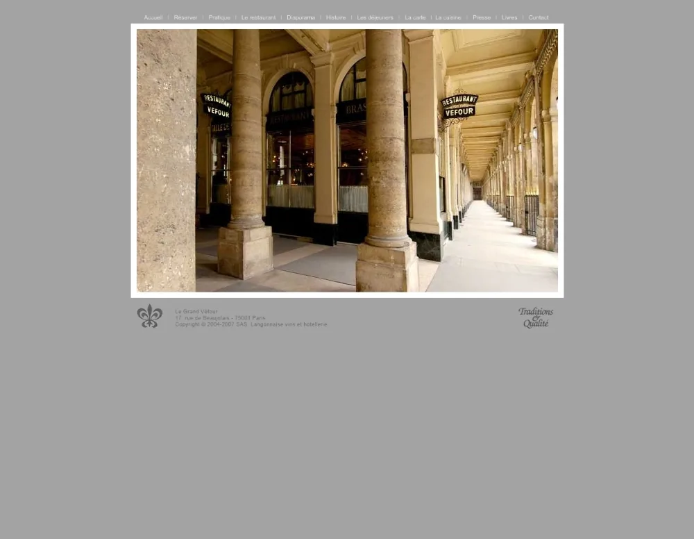 Le Grand Vefour à Paris 1er (75)