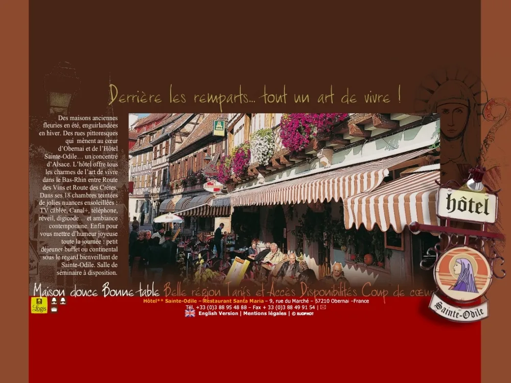 LE SANTA MARIA HOTEL SAINTE ODILE à Obernai, Bas-Rhin (67)