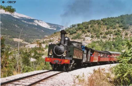 Le Train des Pignes à Digne-les-Bains, Alpes-de-Haute-Provence (04)