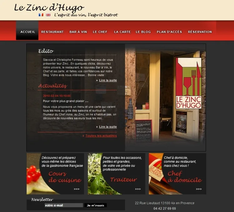Le Zinc d'Hugo à Aix-en-Provence, Bouches-du-Rhône (13)