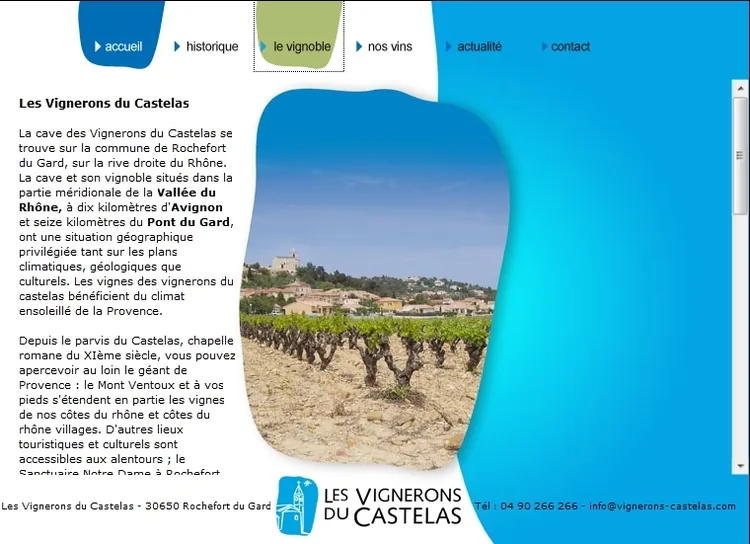 Les Vignerons du Castelas à Rochefort-du-Gard, Gard (30)