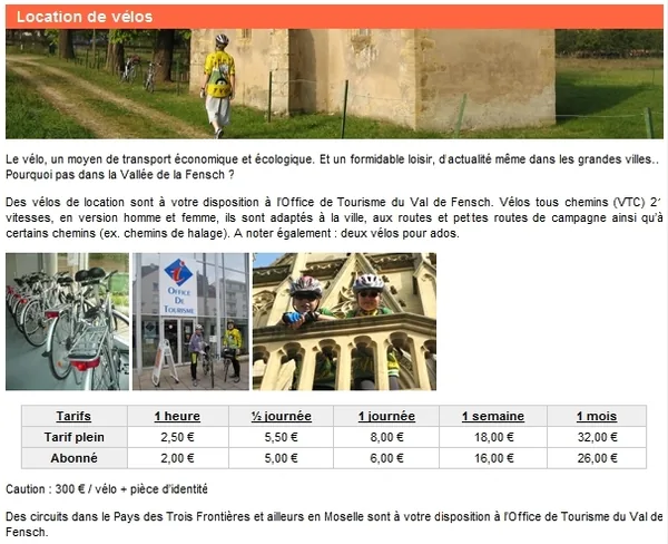 Location de Vélo à Hayange, Moselle (57)