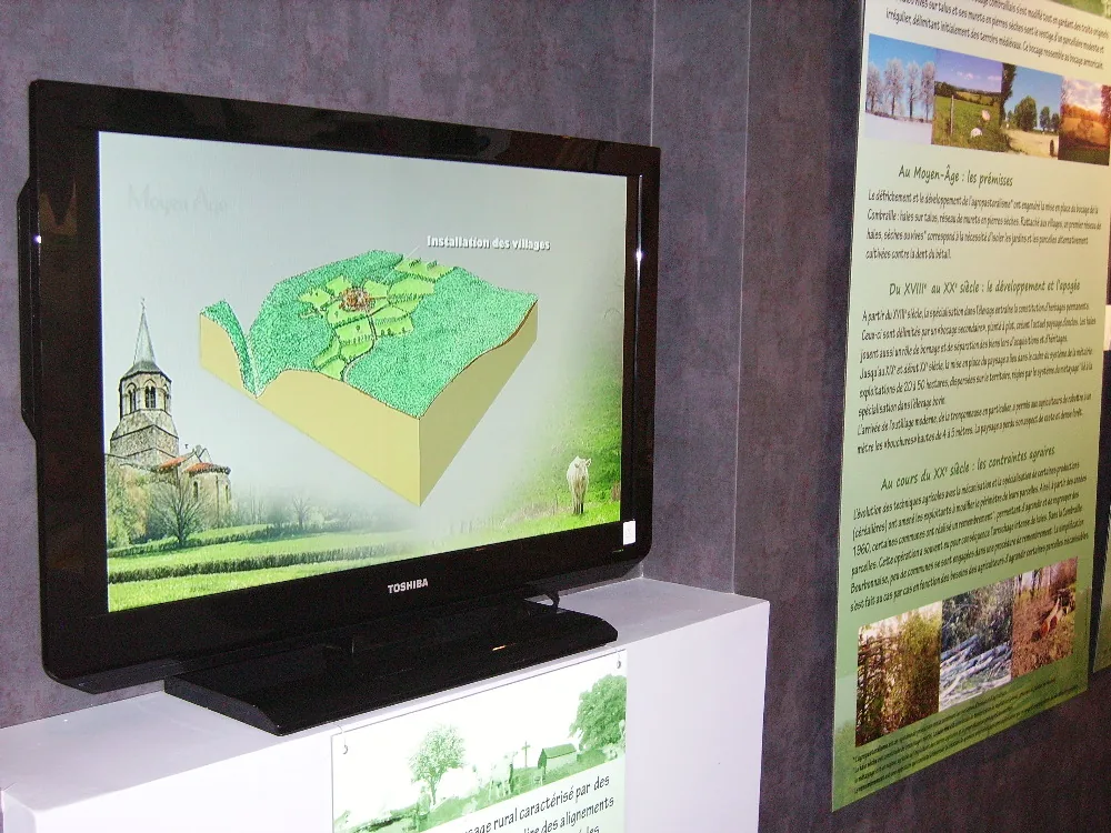 Animations 3D sur l'évolution du bocage de la Combraille