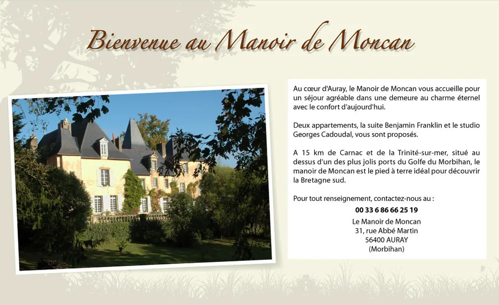 Manoir de Moncan à Auray, Morbihan (56)