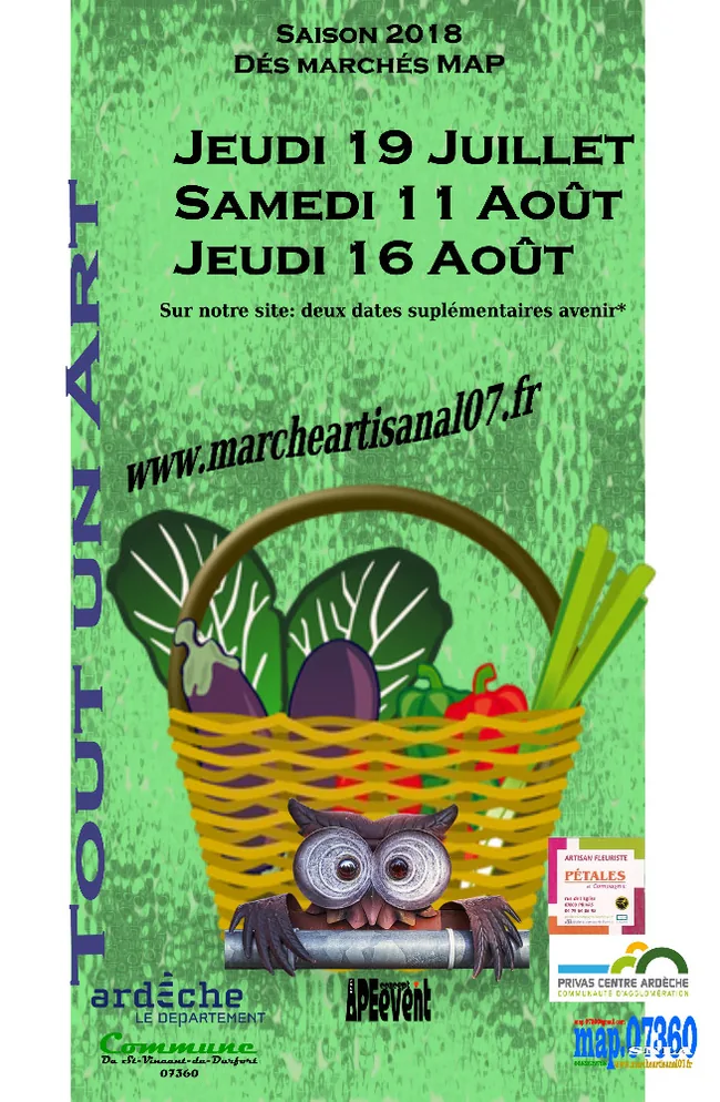 Marché Artisanal 07 à Saint-Vincent-de-Durfort, Ardèche (07)