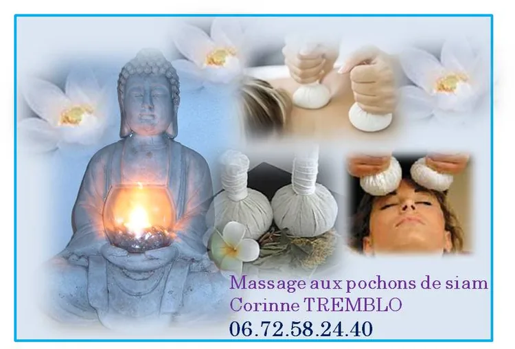 Massage aux pochons d'herbes (chaud)
