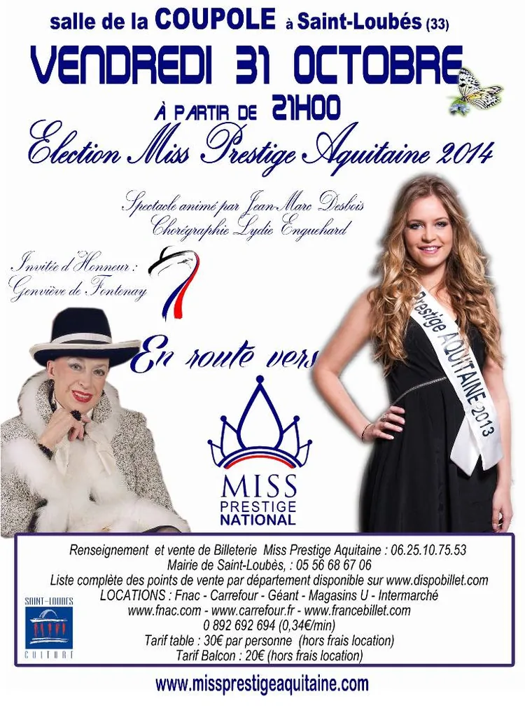 Miss Prestige Aquitaine à Bordeaux, Gironde (33)