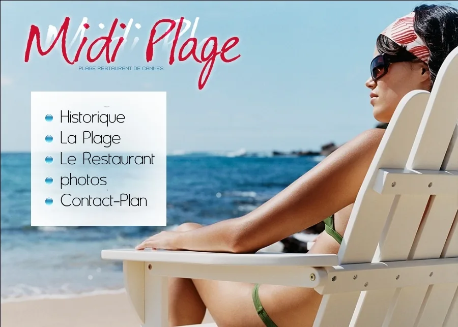 Midi Plage à Cannes, Alpes-Maritimes (06)