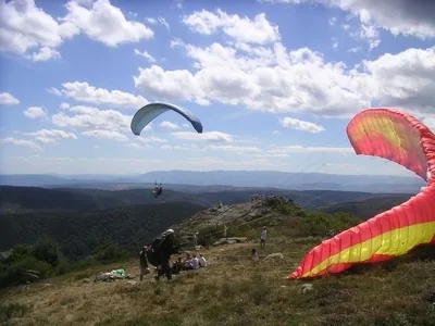 Parapente Barbule à Les Vans, Ardèche (07)