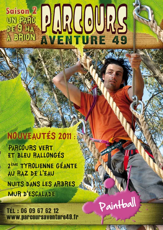 Parcours Aventure 49 à Brion, Maine-et-Loire (49)