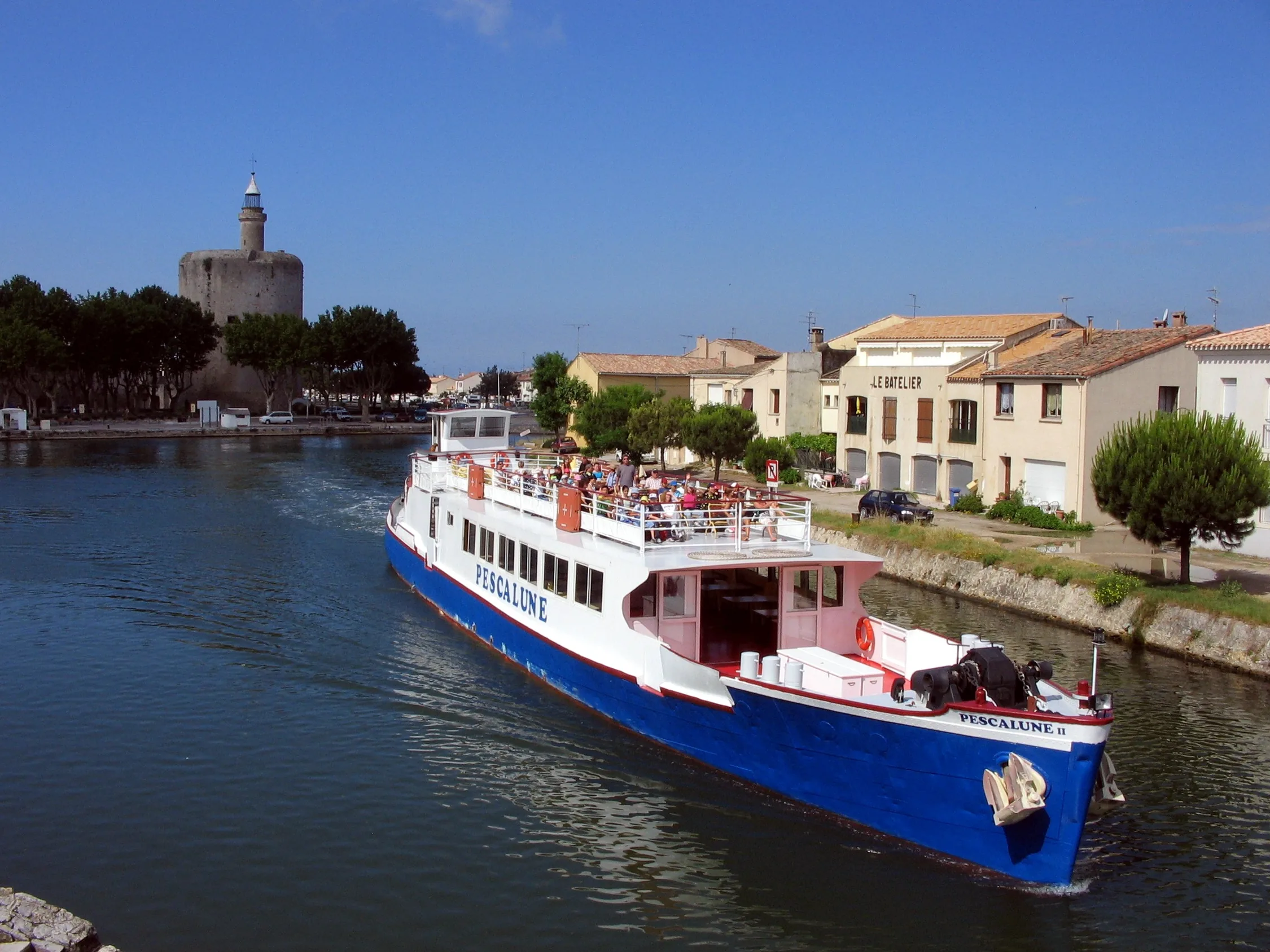 Péniche le Pescalune à Aigues-Mortes, Gard (30)