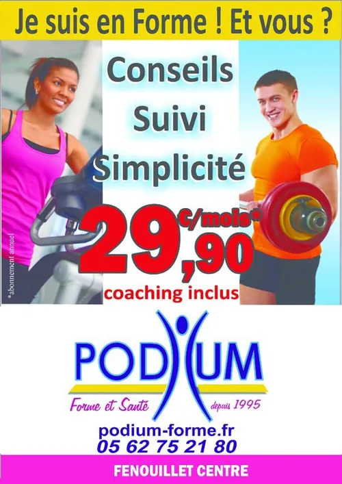Podium à Fenouillet, Haute-Garonne (31)
