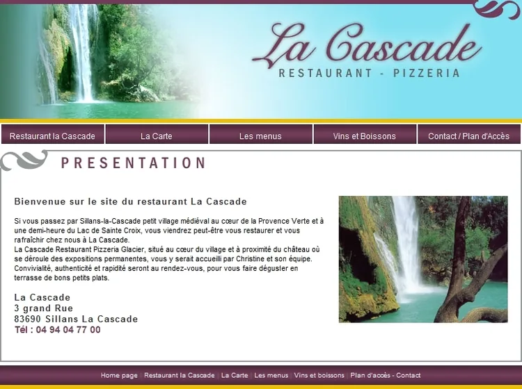Restaurant LA CASCADE à Sillans-la-Cascade, Var (83)