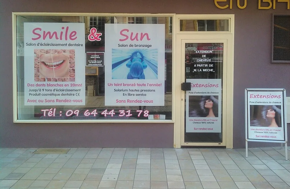 Smile & Sun 19, rue de l'ancien hôpital 57100 Thionville
Tel: 09.64.44.31.78