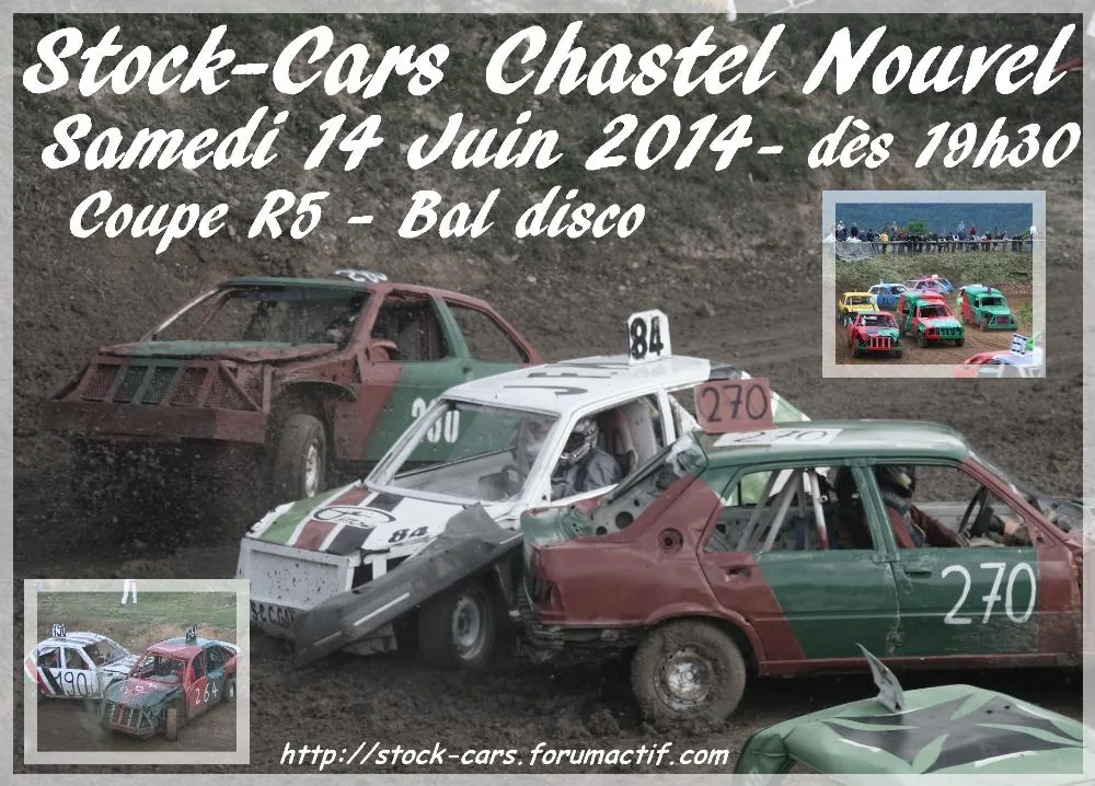 Stock-Cars Club du Tricastin à Yssingeaux, Haute-Loire (43)