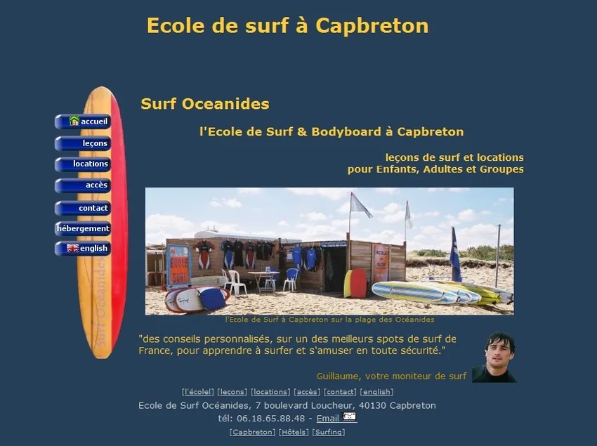 Surf Océanides à Capbreton, Landes (40)