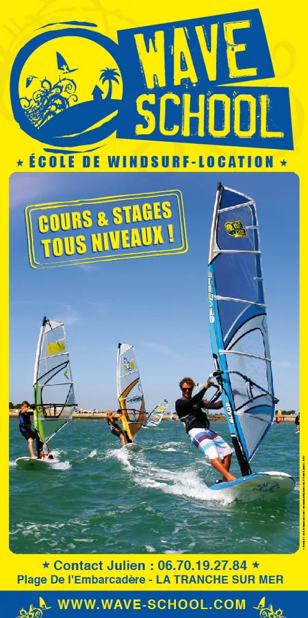 Wave School Ecole de Windsurf - Location à La Tranche-sur-Mer, Vendee (85)